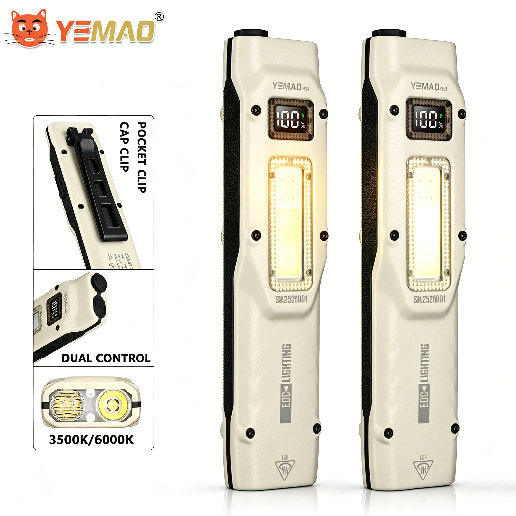 Outdoor Adventure Trips - 880LM portátil YEMAO M28 Ultra-fino lanterna
