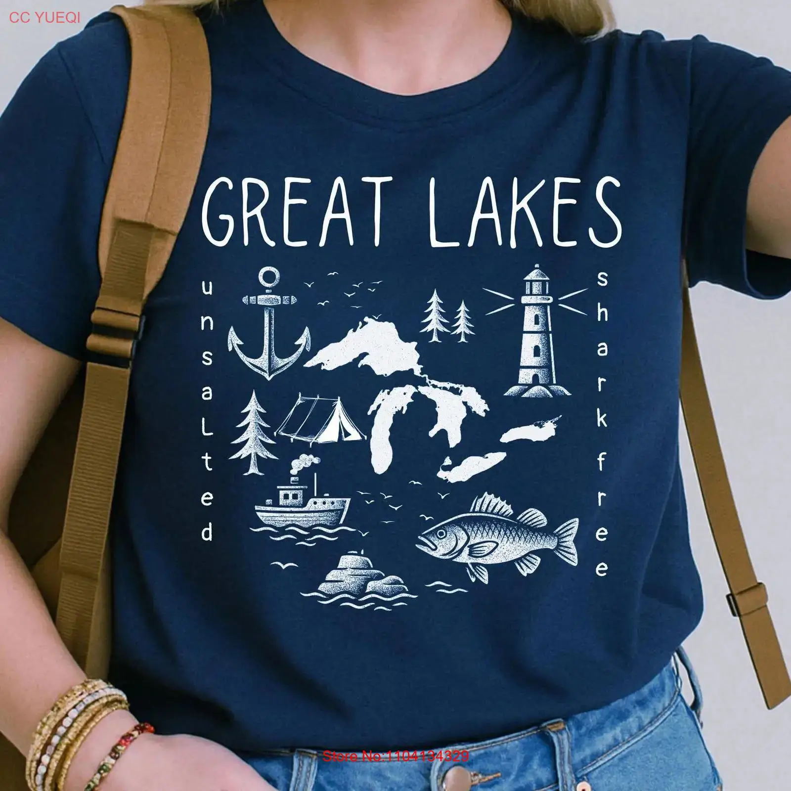 Outdoor Adventure Wear - Camiseta de Aventura Great Lakes para
