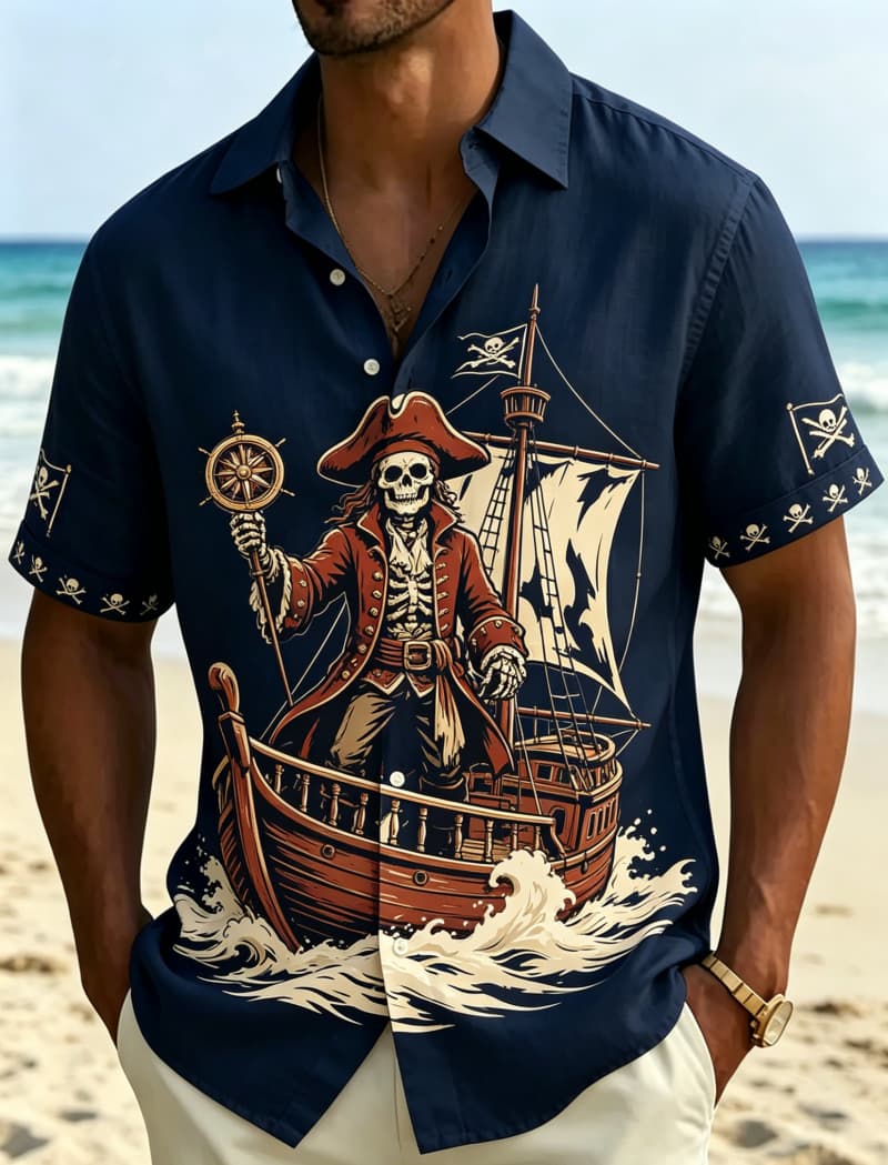 Outdoor Adventure Vacations - Camisa masculina de manga curta com