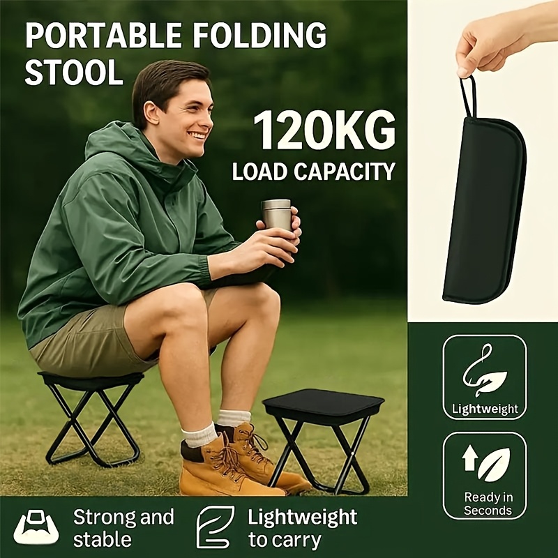 Outdoor Adventure Vacations - Cadeira portátil compacta para adultos, suporta