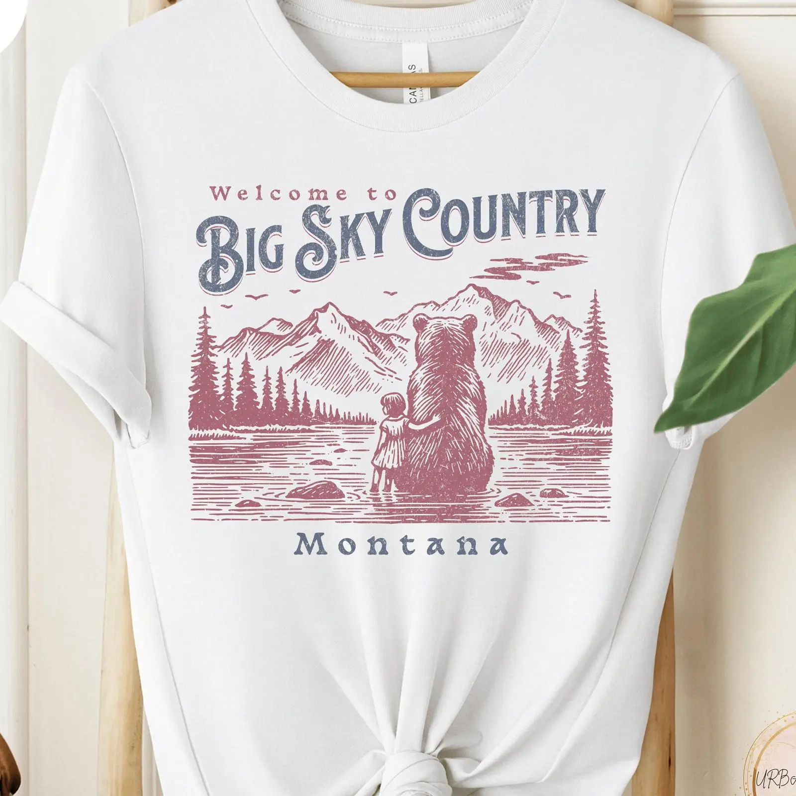 Outdoor Adventure Vacations - Camiseta Big Sky Country Montana com