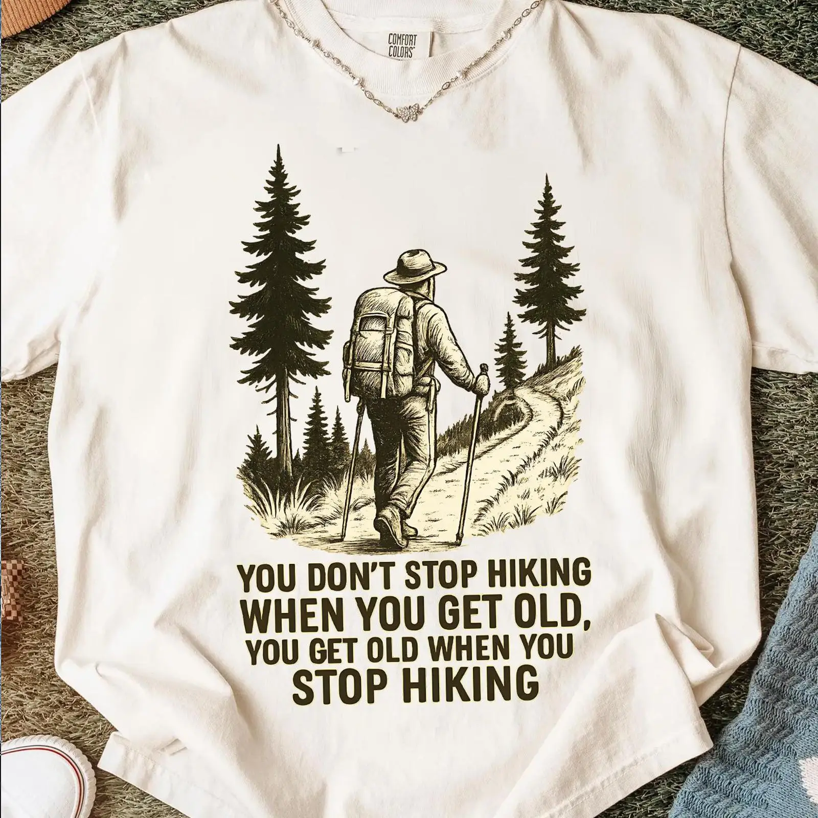 Outdoor Adventure Quotes Short - Camiseta com citação engraçada: Você não