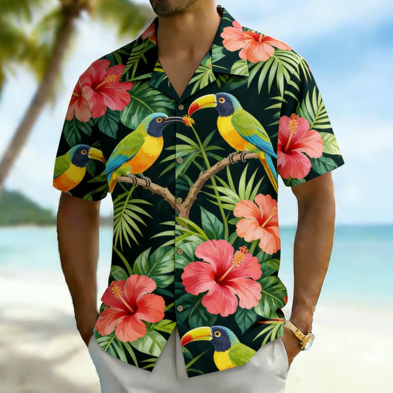 Outdoor Adventure Vacations - Camisa Masculina Premium com Estampa de