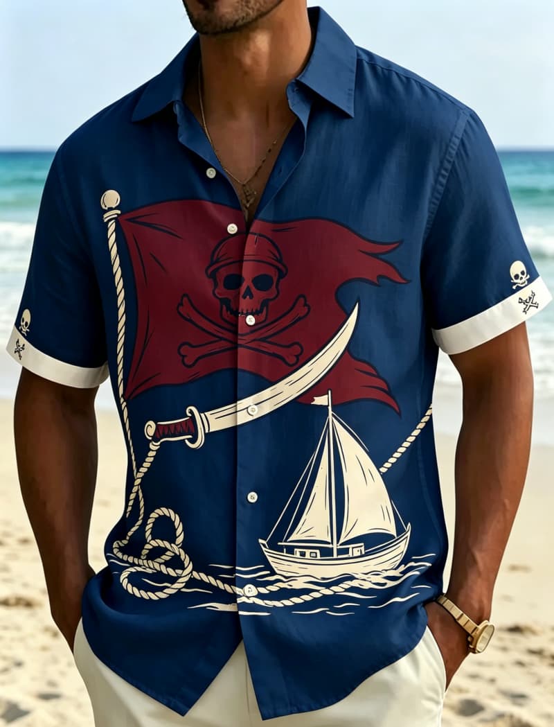 Camisa masculina de manga curt - Outdoor Adventure Vacations avaliação e preço