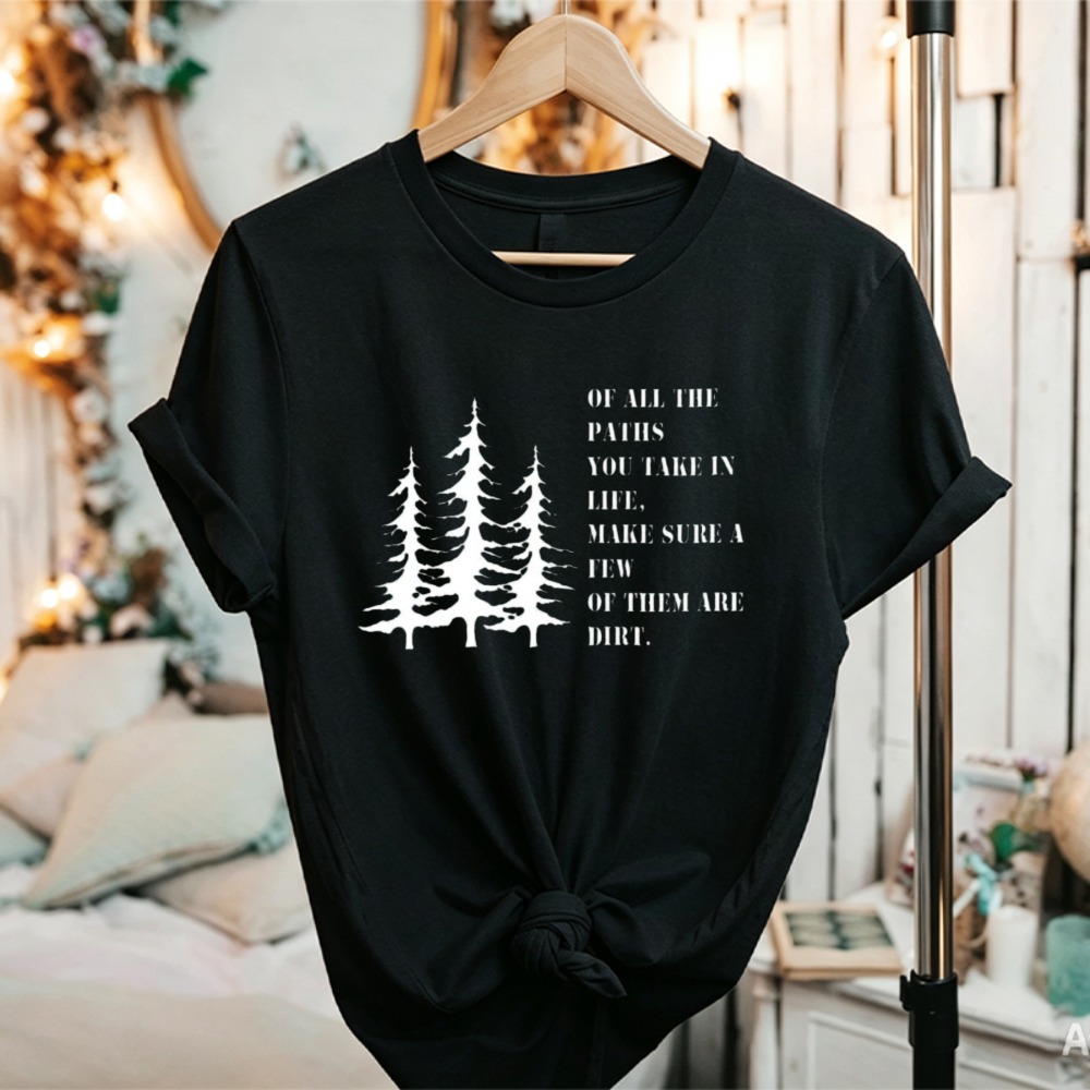 Camiseta gráfica com citação d - Outdoor Adventure Quotes Short avaliação e preço