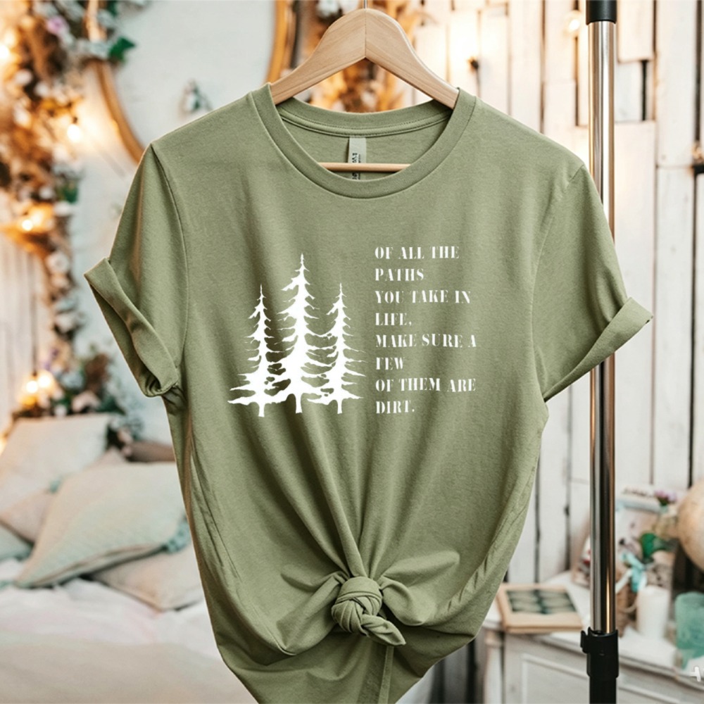 Camiseta gráfica com citação d - Outdoor Adventure Quotes Short avaliação e preço