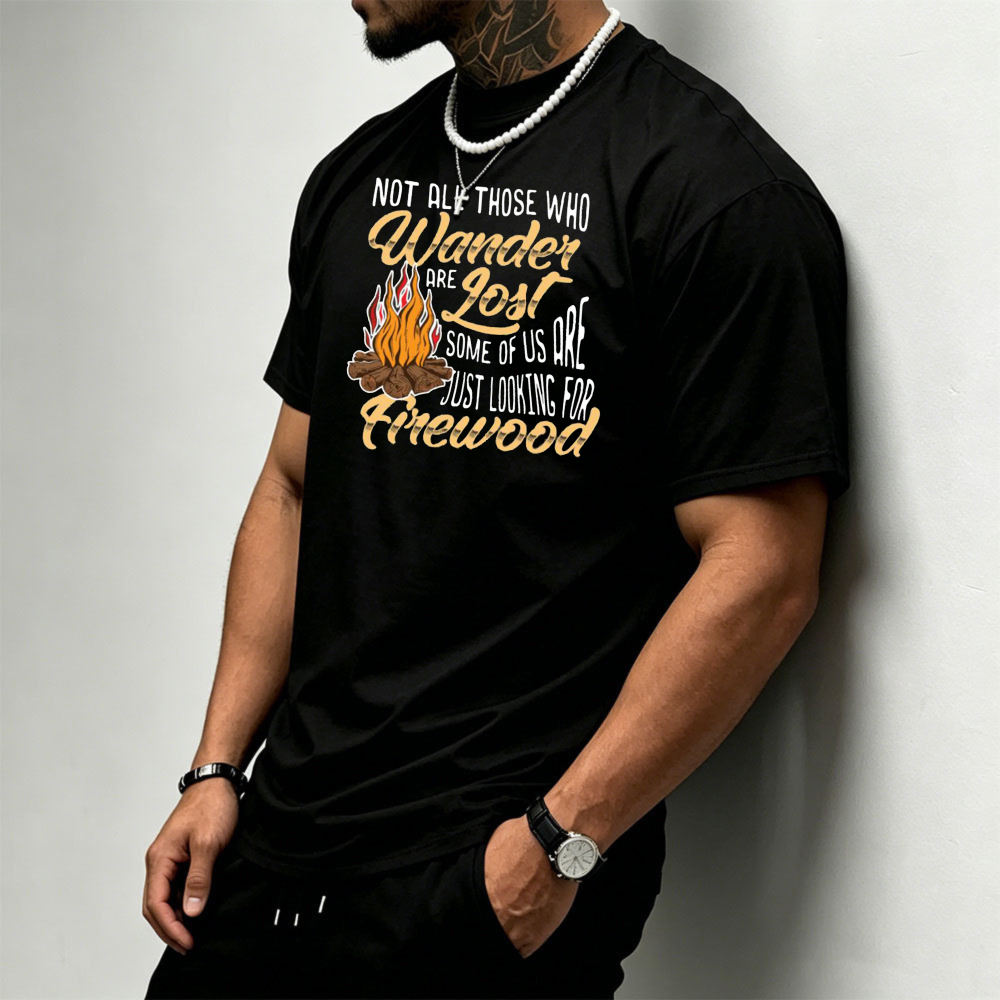 Camiseta masculina com estampa - Outdoor Adventure Quotes Short avaliação e preço