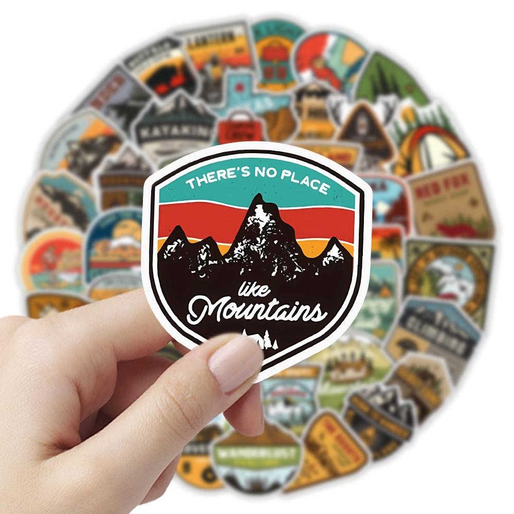 50 Folhas de Adesivos Vintage  - Outdoor Adventure Store avaliação e preço