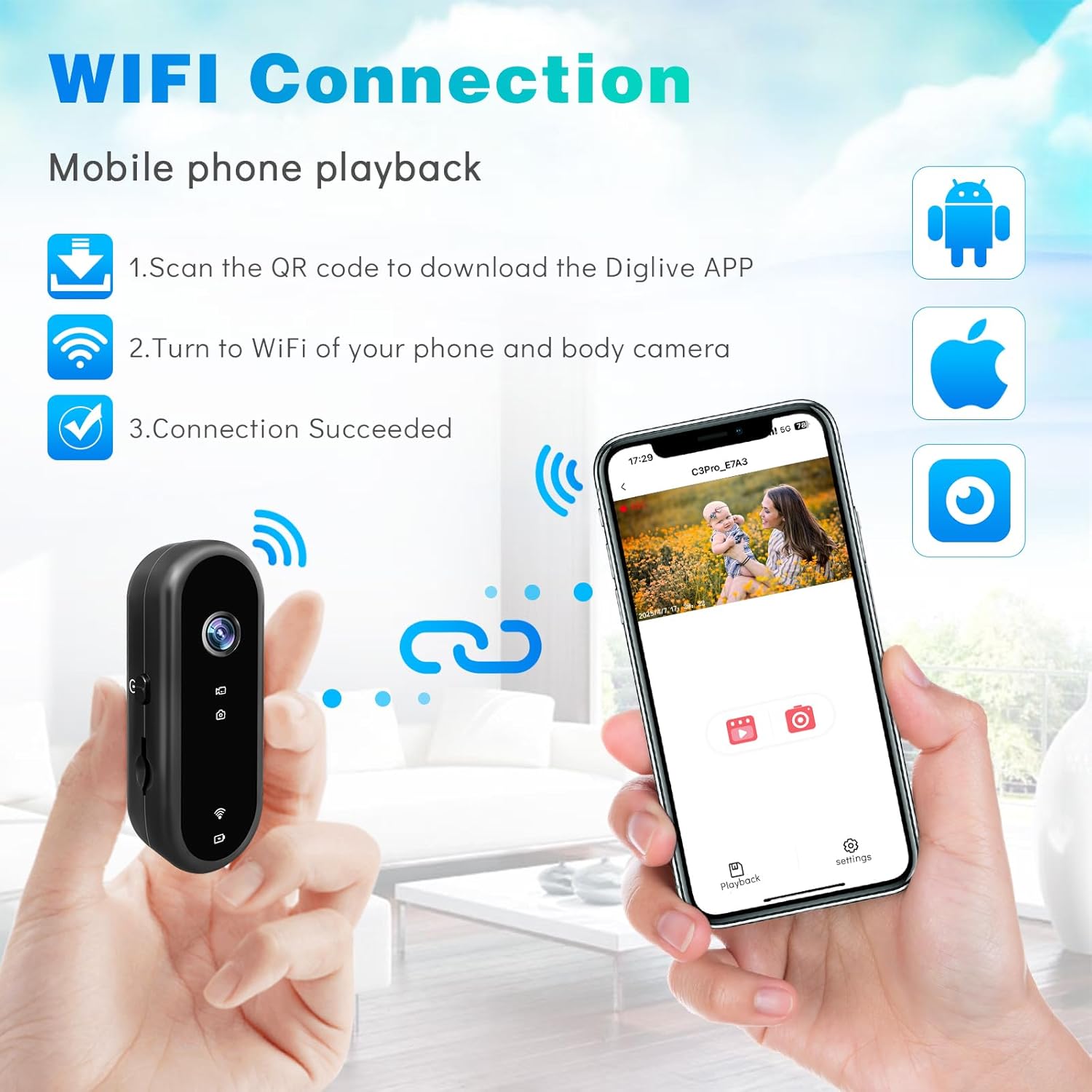 Mini Câmera de Ação WiFi 1080P - Outdoor Adventure Video avaliação e preço