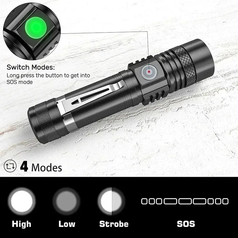 Lanterna LED T6 Recarregável,  - Outdoor Adventure Trips avaliação e preço