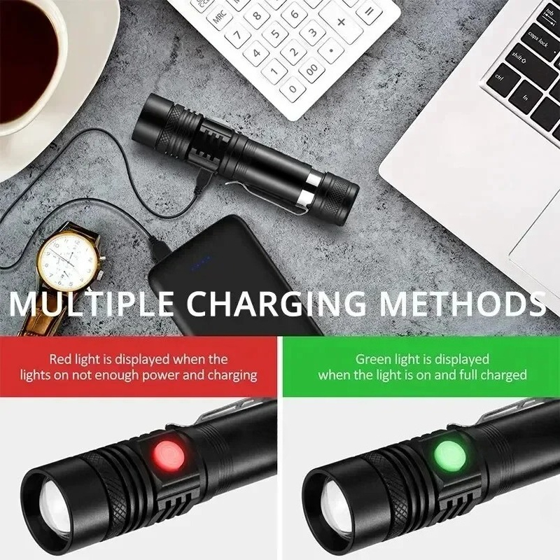 Lanterna LED T6 Recarregável,  - Outdoor Adventure Trips avaliação e preço
