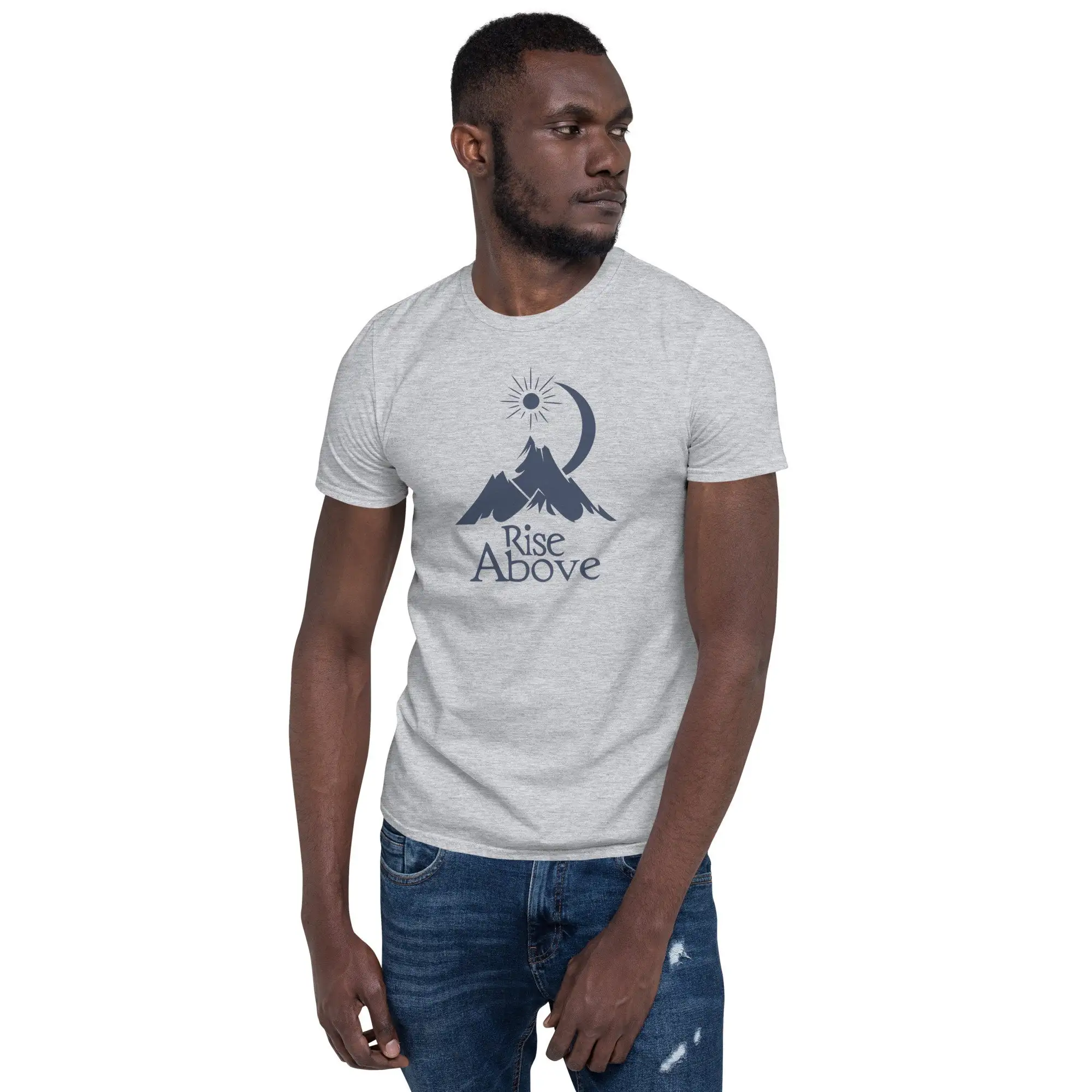 Camiseta Rise Above Mountain c - Outdoor Adventure Quotes Short avaliação e preço